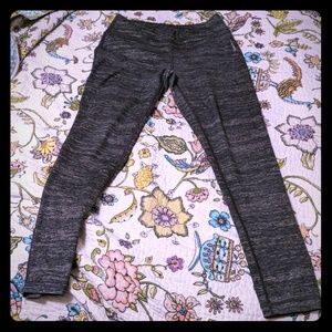 Reebok gray heathered full length leggings